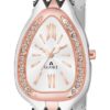 Aglance Green dial Rose Silver Cobra Chain Watch for Girls