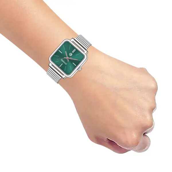 Aglance 150 Sea Green Designer Sqaure Watch Women - Image 5