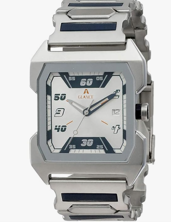 Aglance 1474SM01 Silver 1474 Analog Watch - For Men