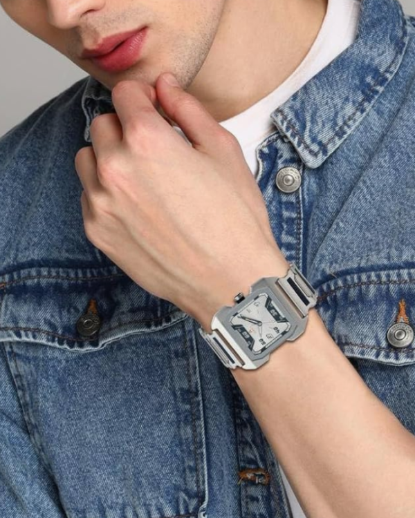 Aglance 1474SM01 Silver 1474 Analog Watch - For Men - Image 3