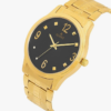 ASTRO 1582G SPECIAL DESIGNE & ORIGINAL BLACK DIAL GOLD PLATED WATCH for MEN & BOYS - Image 3